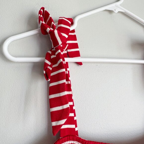 NEW Isabel Maternity Red Striped Tie Strap Maternity Tank Top - Picture 7 of 16